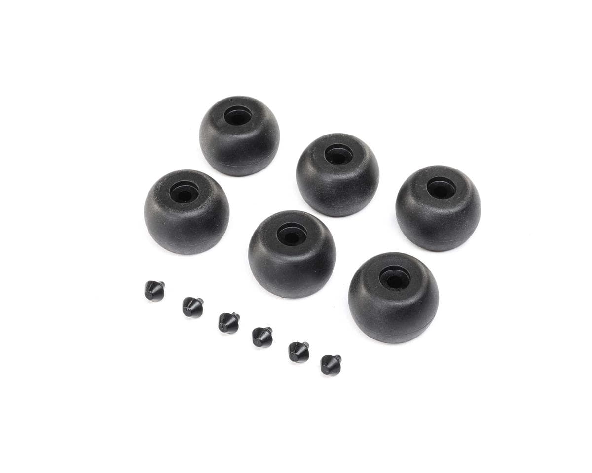 Losi Lean Bar Wheels and Stops, 6pcs, ProMoto-MX - genuine Losi product LOS264003