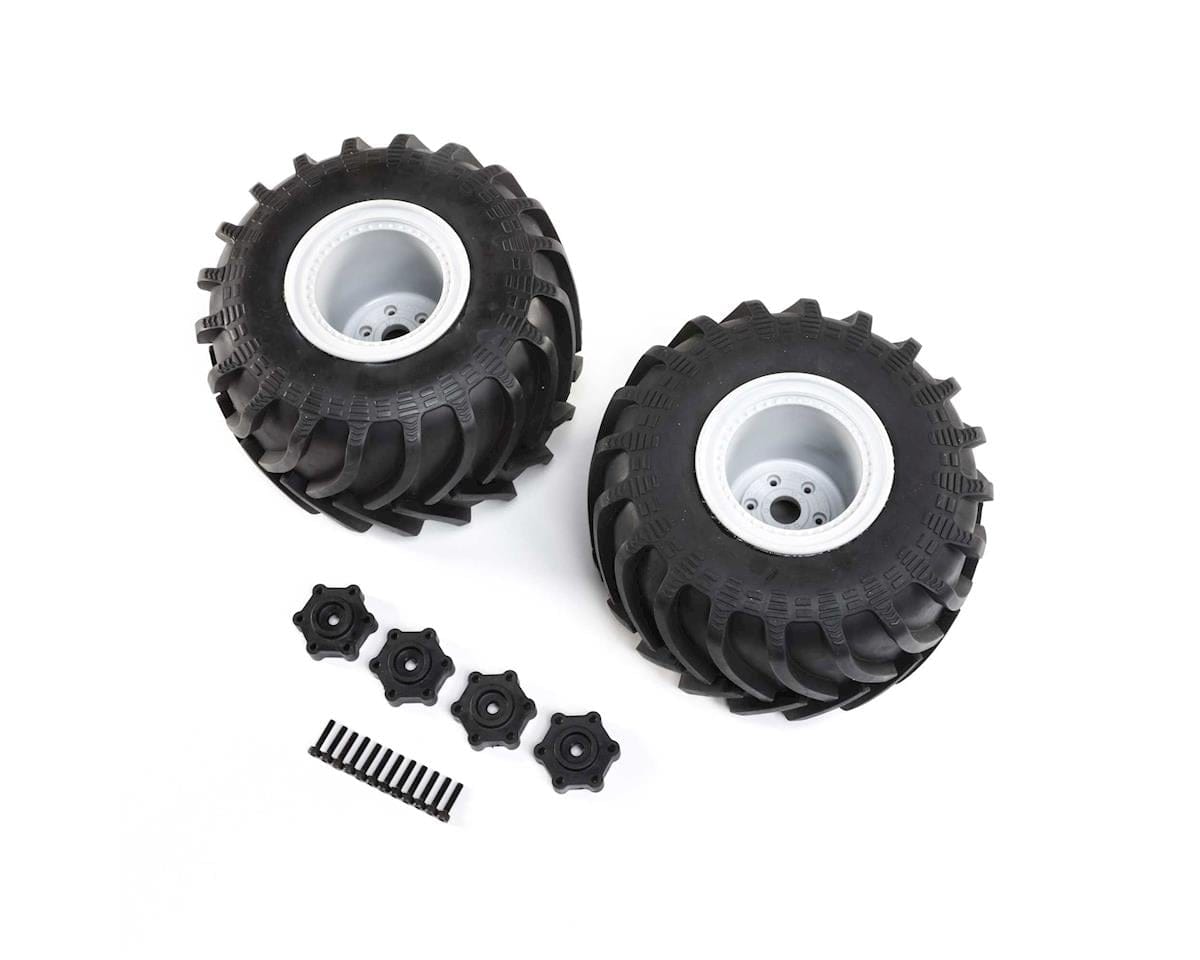 Losi Mounted Monster Truck Tyres, 2pcs, LMT - genuine Losi product LOS43034