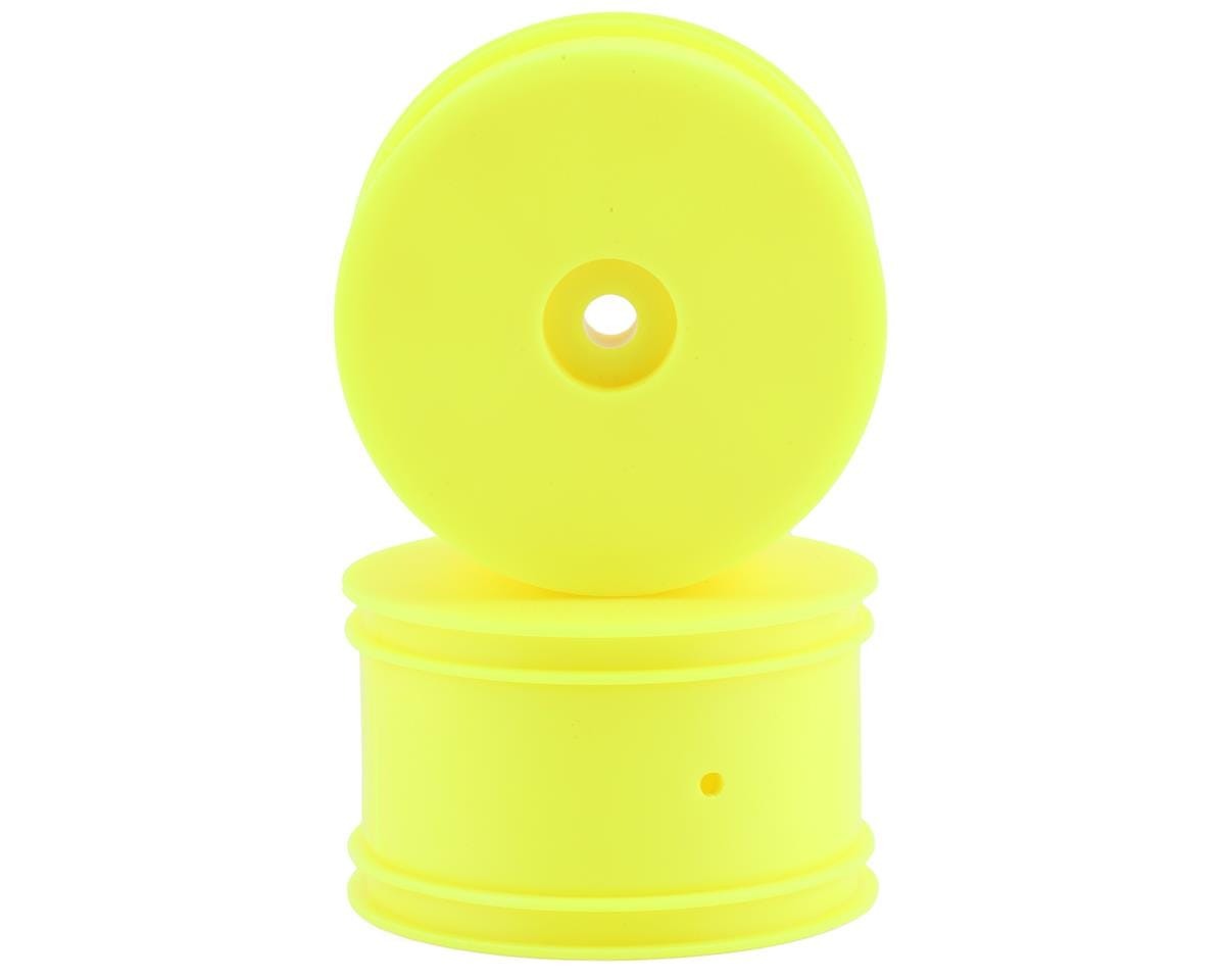Losi Rear Wheel Set, Yellow, 2pcs, Mini-B LOS41028