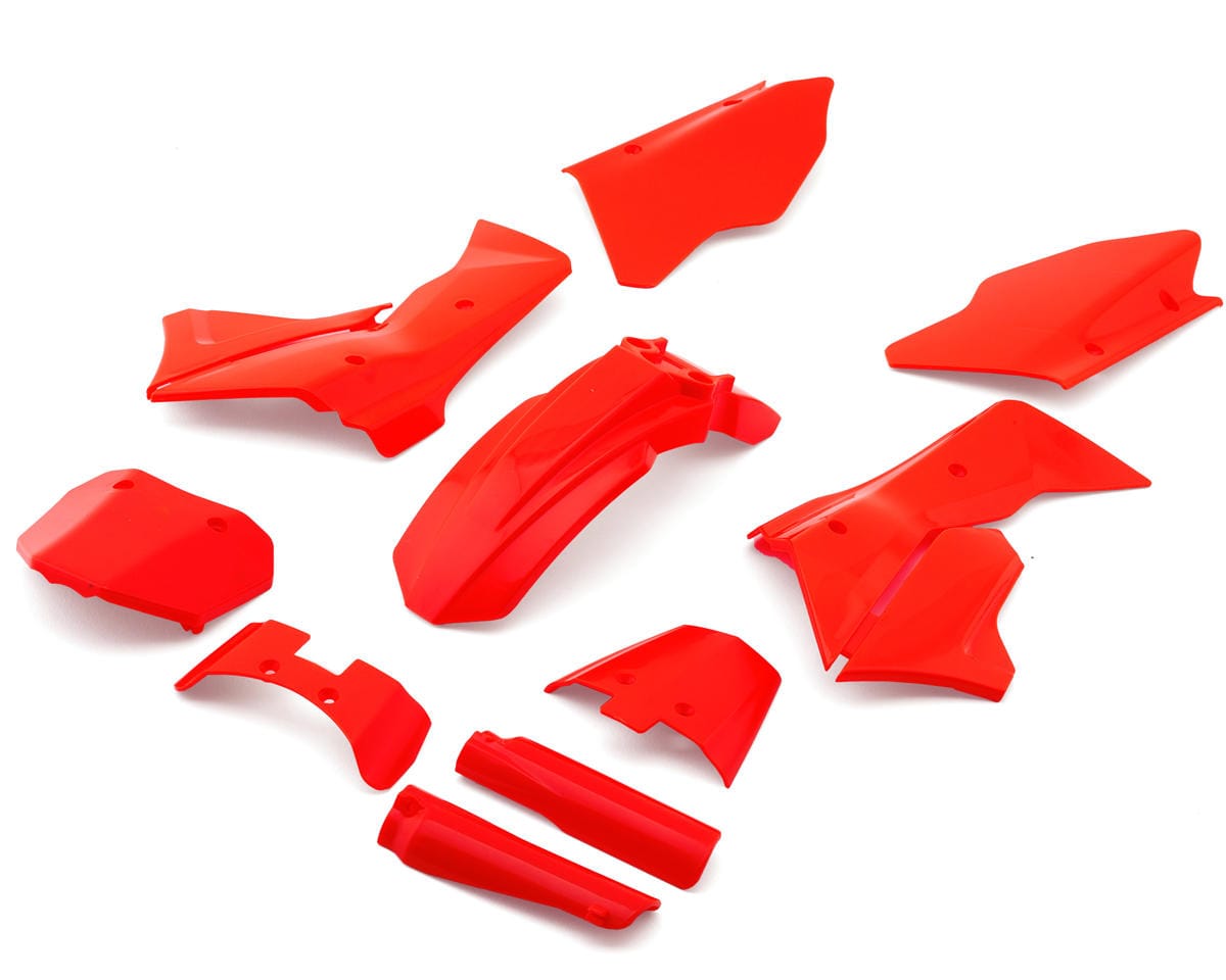 Losi Red Plastics with Wraps, ProMoto-MX/SM - genuine Losi product LOS260000