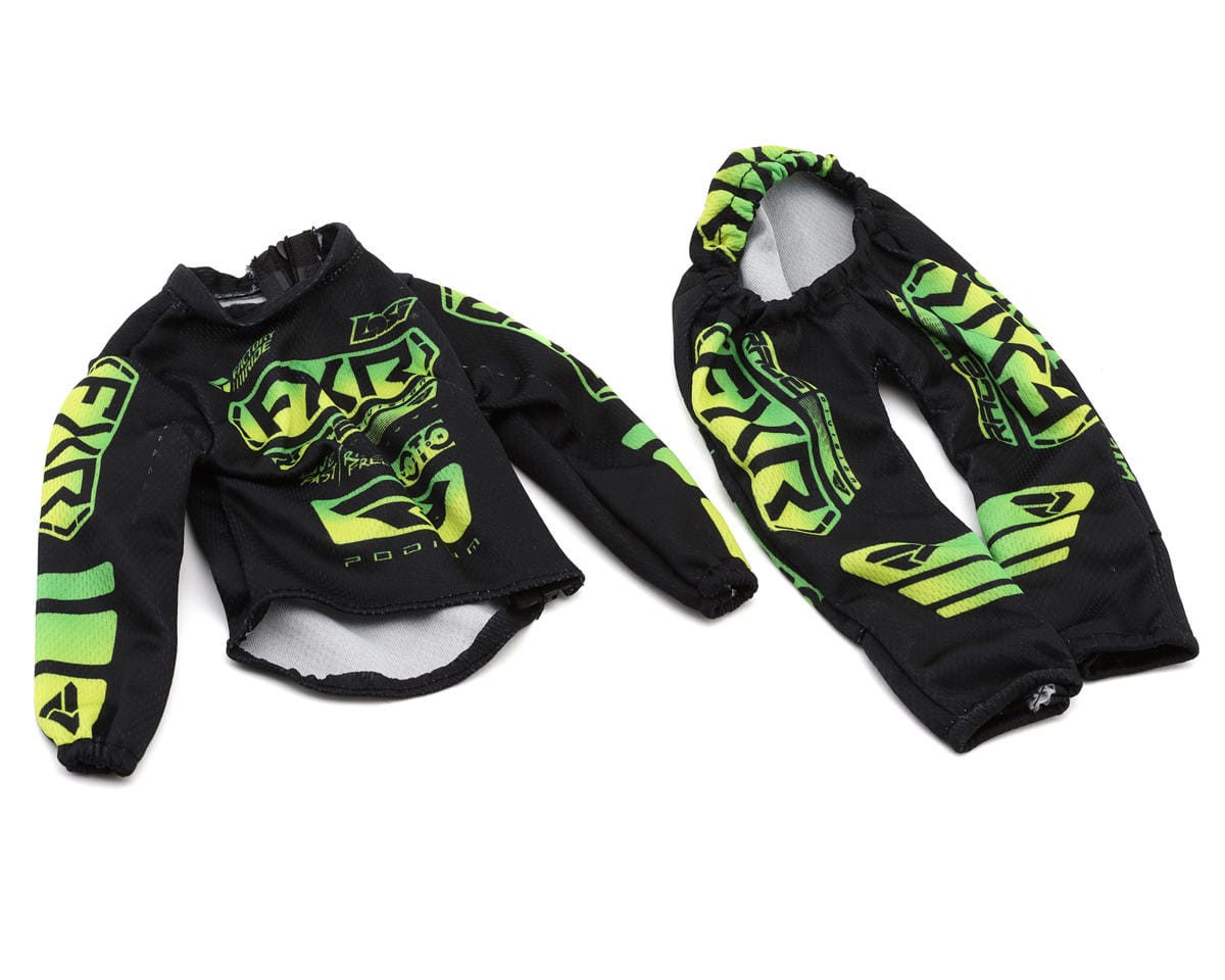 Losi Rider Jersey Set, FXR Black Podium Gladiator, ProMoto-SM - genuine Losi product LOS-2296