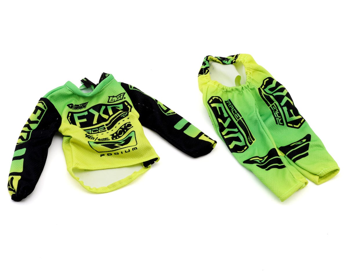 Losi Rider Jersey Set, FXR Yellow Podium Gladiator, ProMoto-SM - genuine Losi product LOS-2282