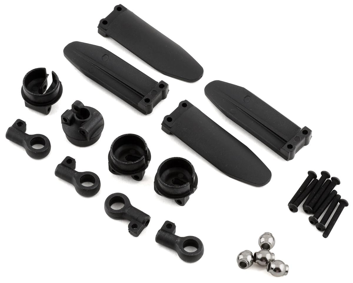 Losi Shock Rod End and Guard, 4pcs, LMT Mega LOS243020