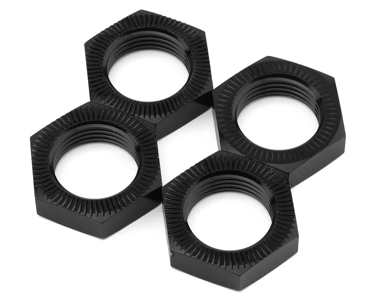 Losi Wheel Nut, Black, 4pcs, 5IVE-T LOS-3677