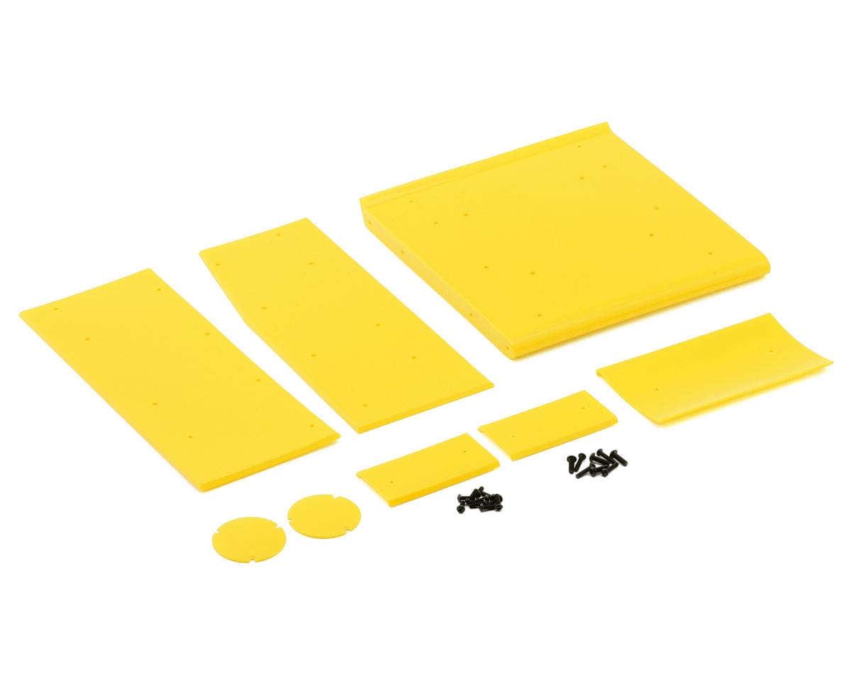 Losi Wing Panel Set, Yellow, 22S Sprint Car - genuine Losi product LOS-2855