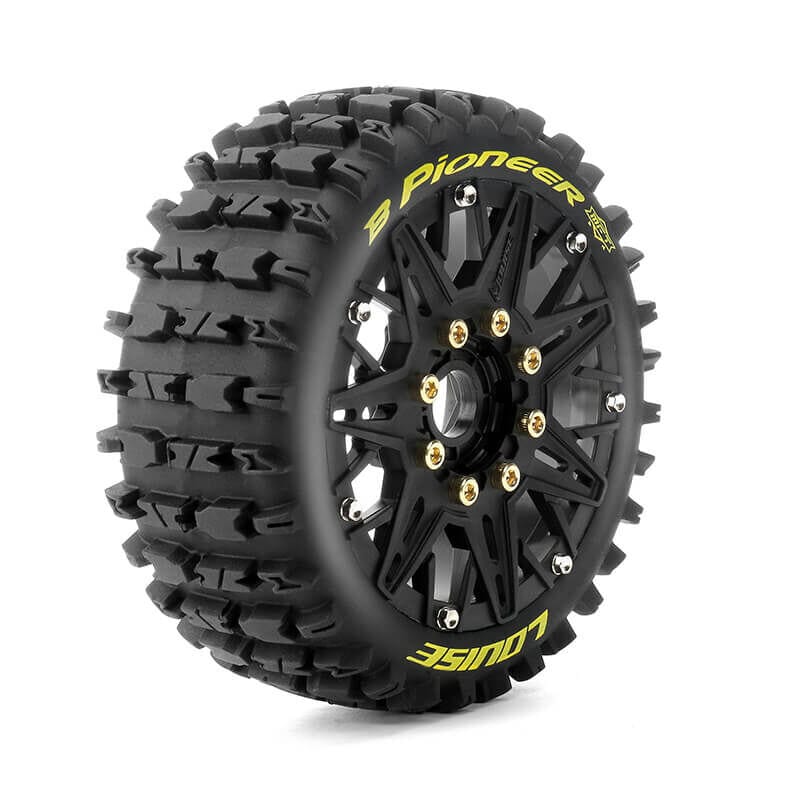 Louise B-PIONEER 1/8 Buggy Tire Set - Mounted 17mm (2pcs)