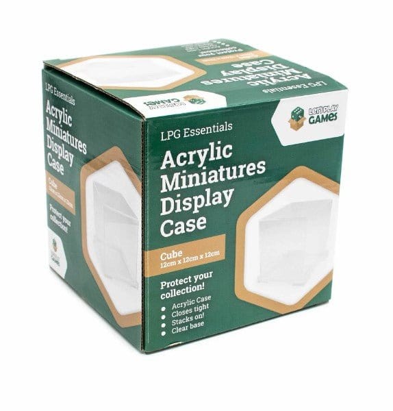 LPG Acrylic Miniatures Display Case - Cube (12x12x12cm) - Hobbytech Toys