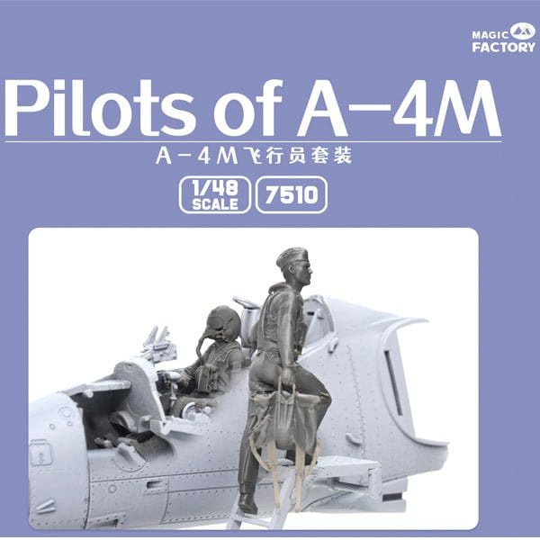 Magic Factory 1/48 Pilots of A - 4M Plastic Model Kit - Hobbytech Toys