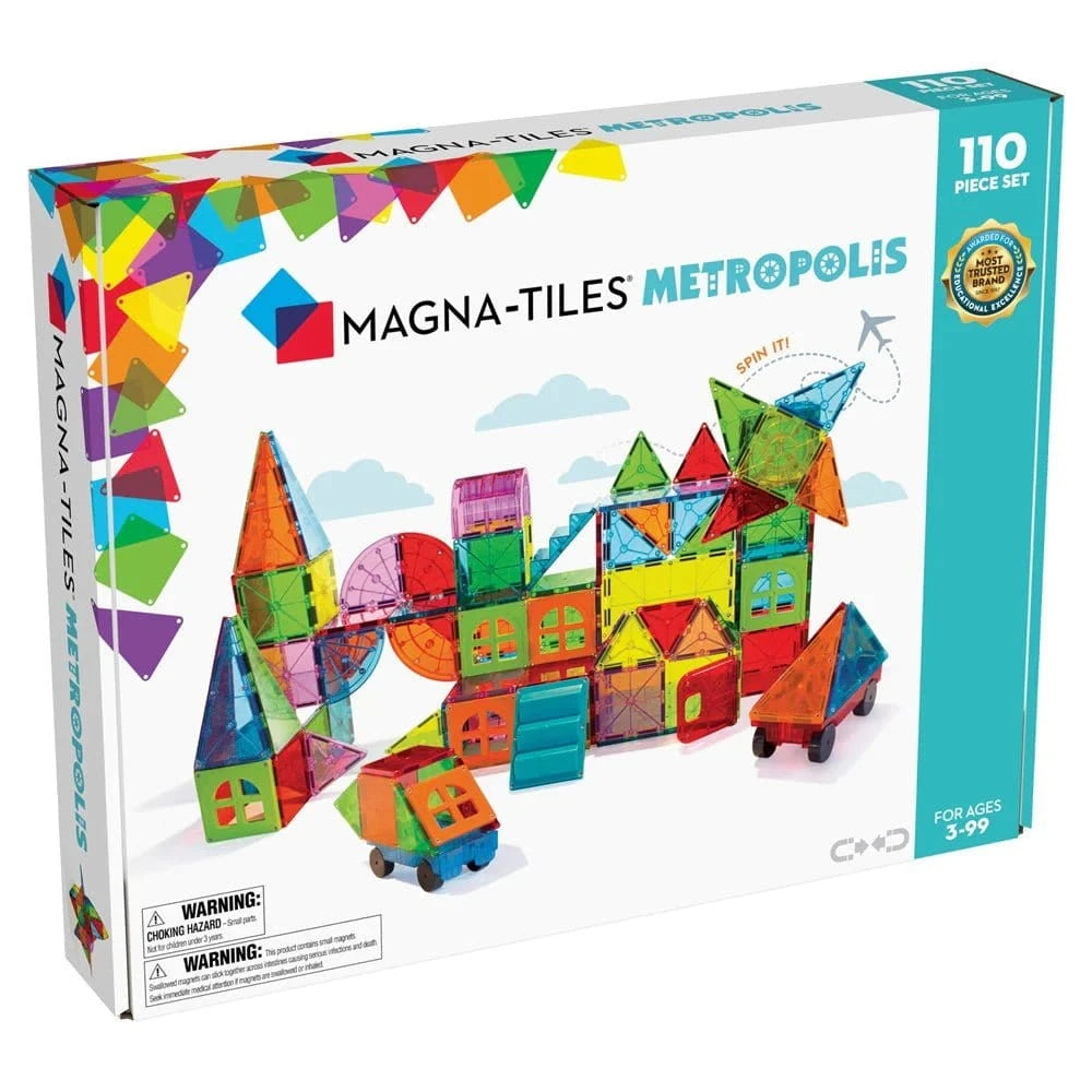 MAGNA - TILES - Metropolis - 110 Piece Set - Hobbytech Toys