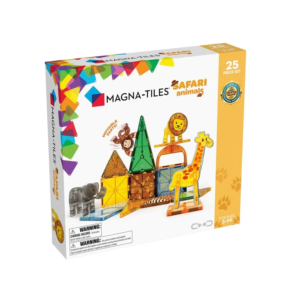 MAGNA-TILES - Safari Animals - 25 Piece Set - Hobbytech Toys