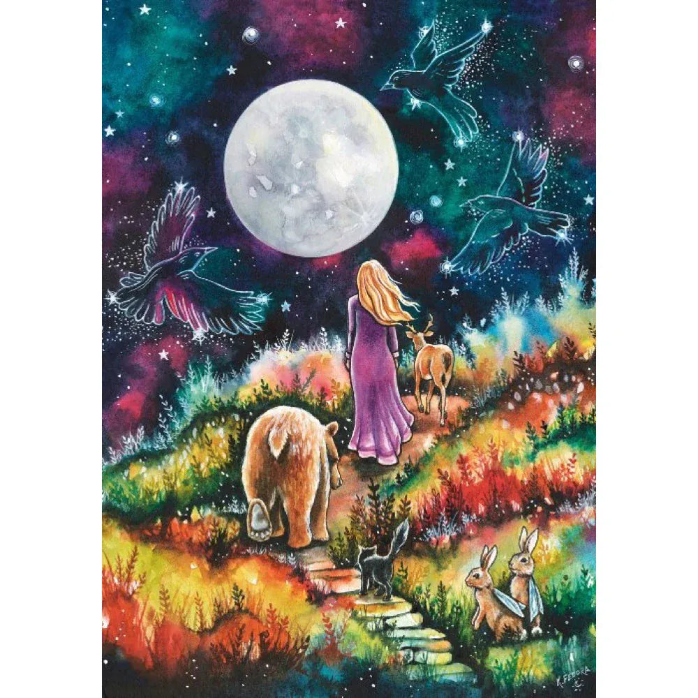 Magnolia 1103 Follow Your Path Kat Fedora 1000pc Jigsaw Puzzle