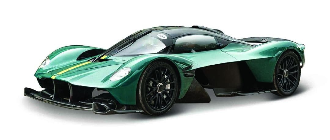 Maisto 1/18 2022 Aston Martin Valkyrie Green Diecast Model - Hobbytech Toys