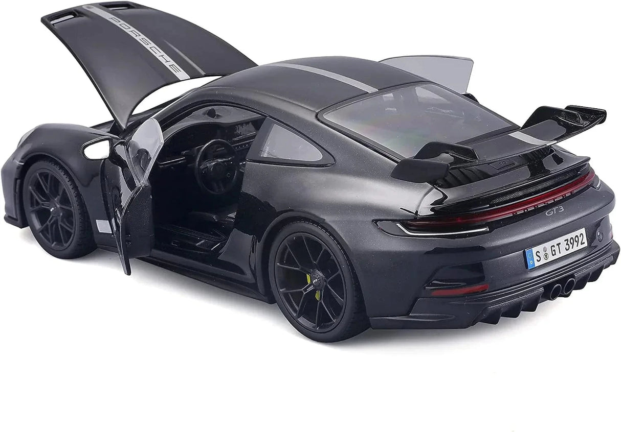 Maisto 1/18 2022 Porsche 911 GT3 Jet Black Metallic Diecast Model - Hobbytech Toys