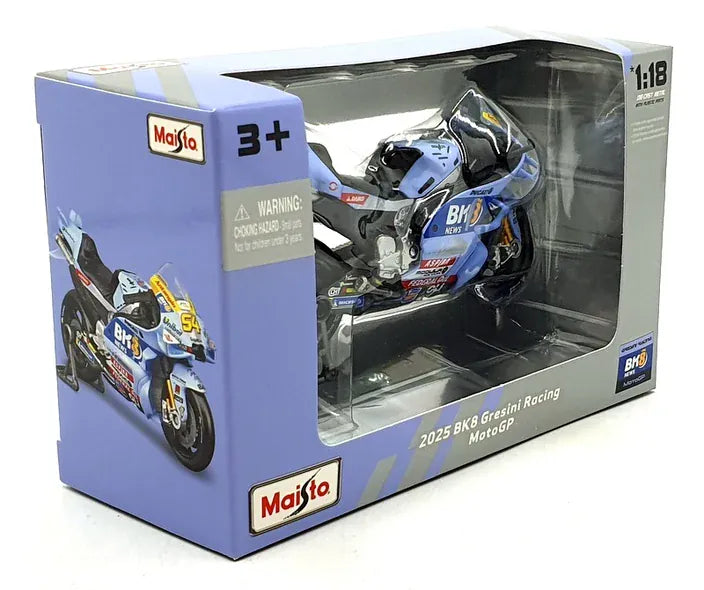 Maisto 1/18 BK8 Gresini Racing 2025 Diecast Model