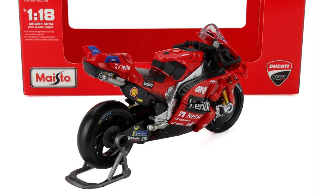 Maisto 1/18 Ducati Lenovo Team 2025 Diecast Model