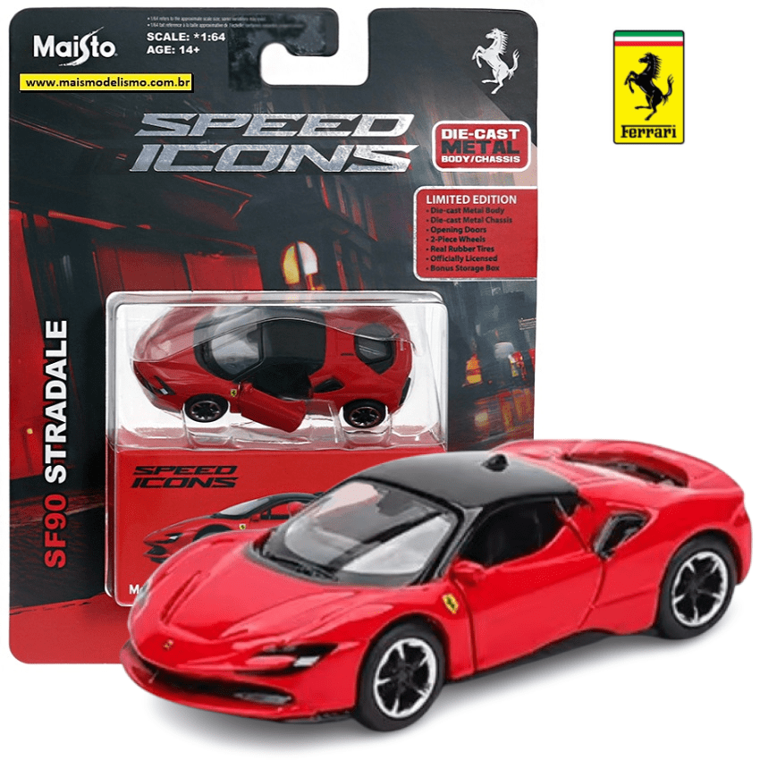 Maisto 1/64 Ferrari SF90 Stradale Speed Icons diecast model
