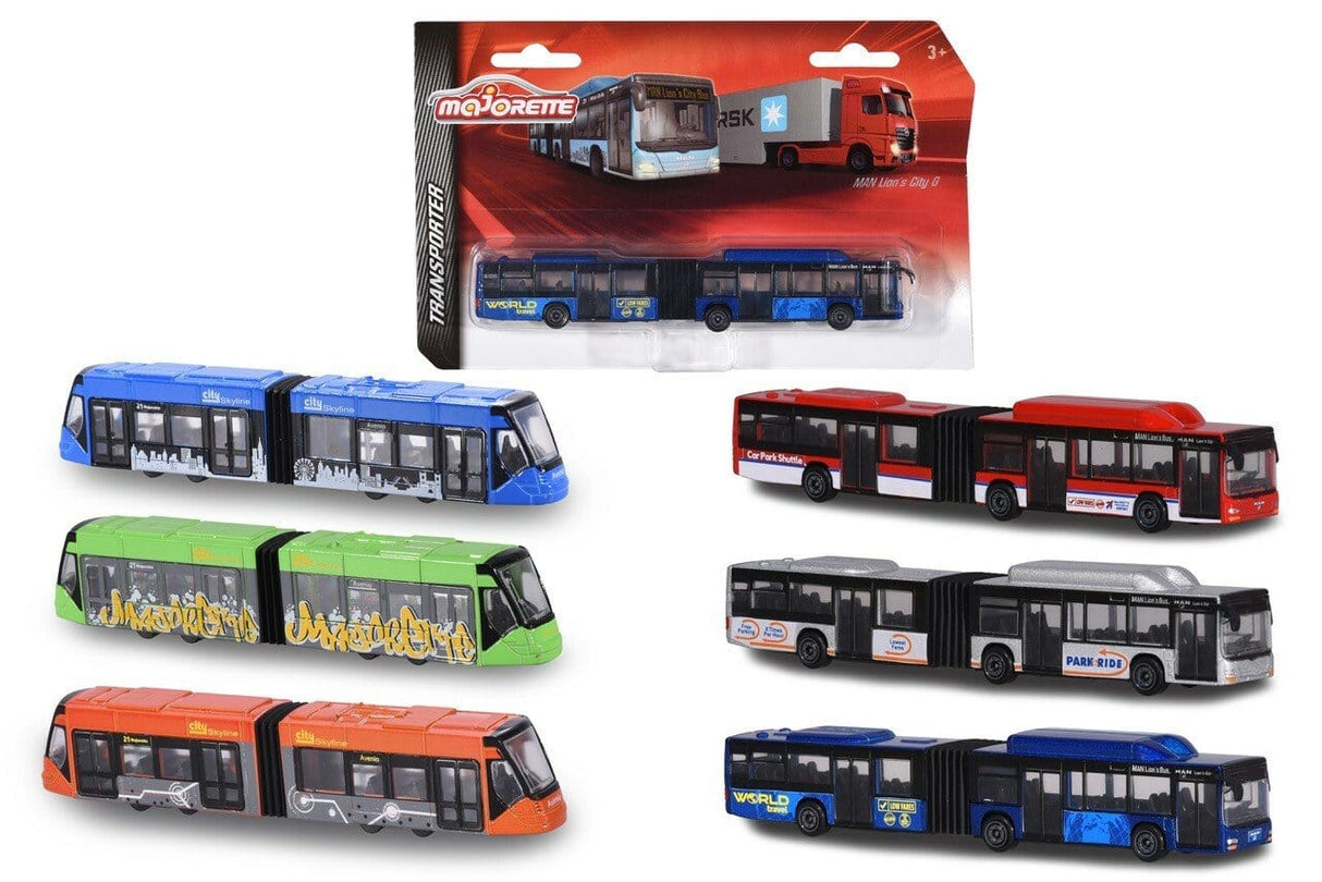 Majorette 46128 Siemens Avenio Tram / Man Bus Assorted (1pc) - Hobbytech Toys