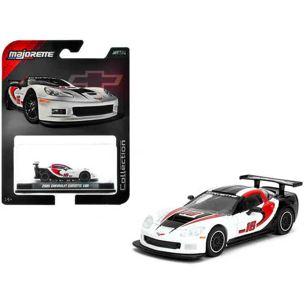 Majorette Collection Series 2005 Chev Corvette C6R (White/Black)