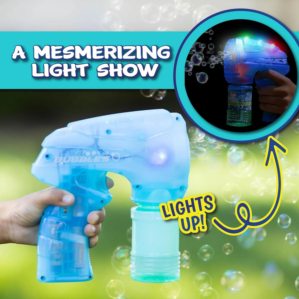 MAXX BUBBLES Light Up Bubble Blaster - Assorted (1)