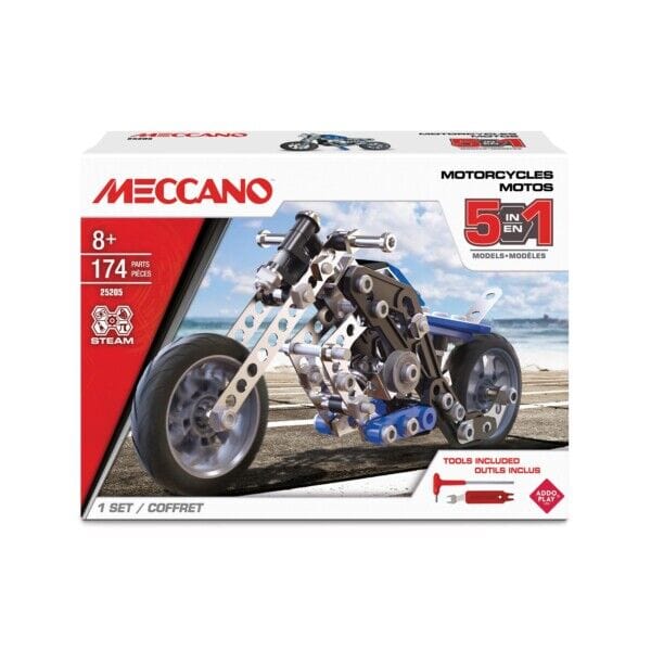 Meccano 5 Multi Model Set - Motorcycles