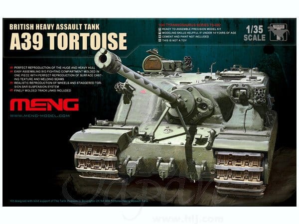 Meng 1/35 British A39 Tortoise Heavy Assault Tank Plastic Model Kit - Hobbytech Toys