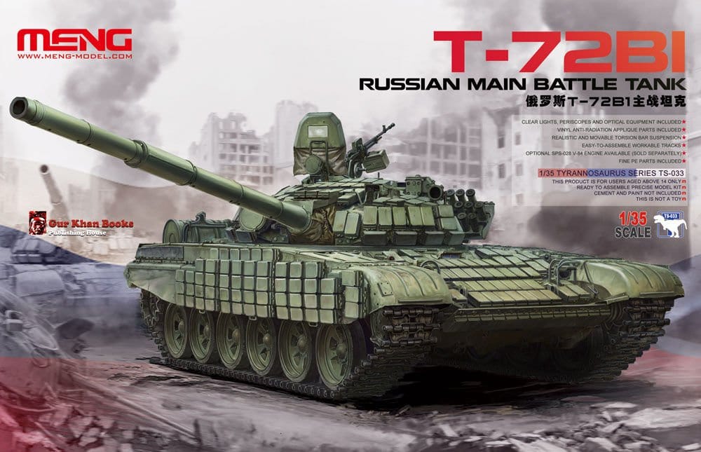 Meng 1/35 T - 72B1 Russian Main Battle Tank Plastic Model Kit - Hobbytech Toys
