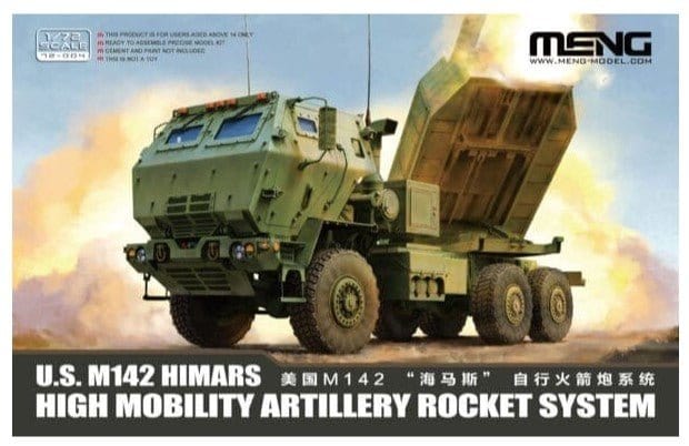 Meng 1/72 U.S. M142 HIMARS High Mobility Artillery Rocket System Plastic Model Kit - Hobbytech Toys