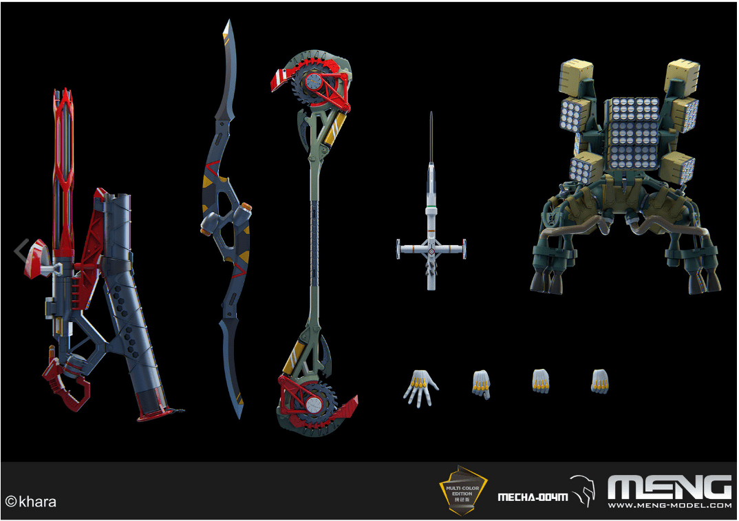 Meng MECHA - 004M Evangelion Unit - 02 New Alpha (Multi - colour Edition) Plastic Model Kit - Hobbytech Toys