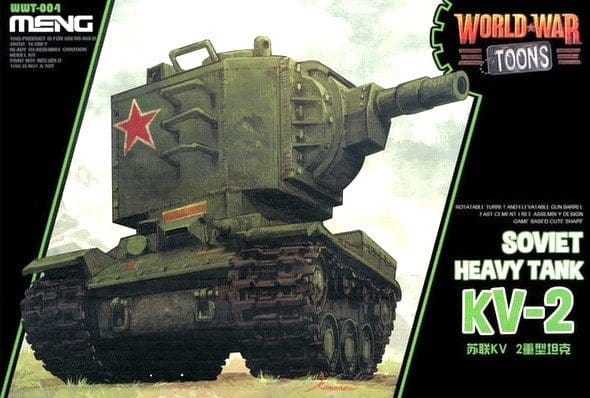 Meng World War Toons KV - 2 Soviet Heavy Tank Plastic Model Kit - Hobbytech Toys