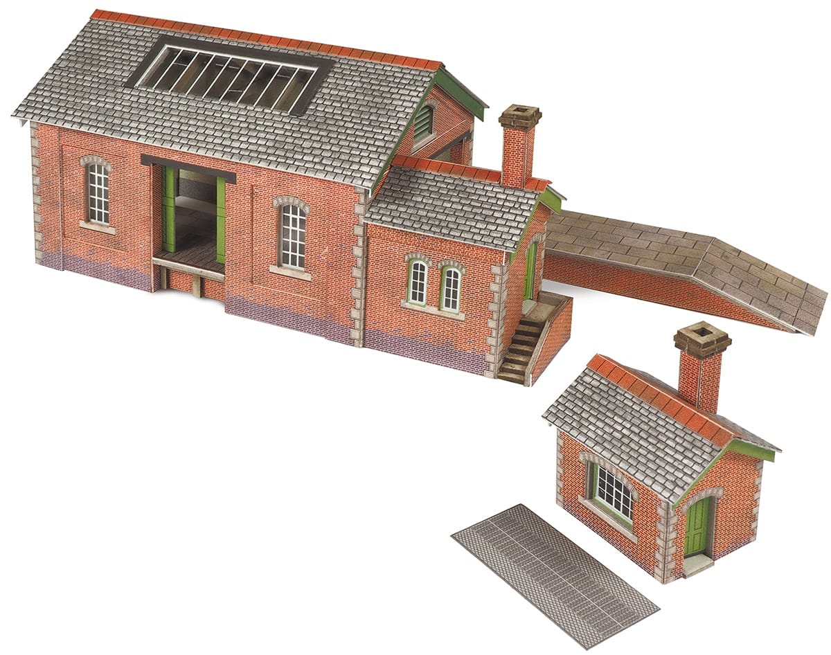 Metcalfe N Scale N Country Goods Shed Card Kit