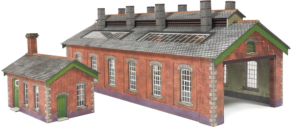 Metcalfe N Scale N Double Track Engine Shed Card Kit