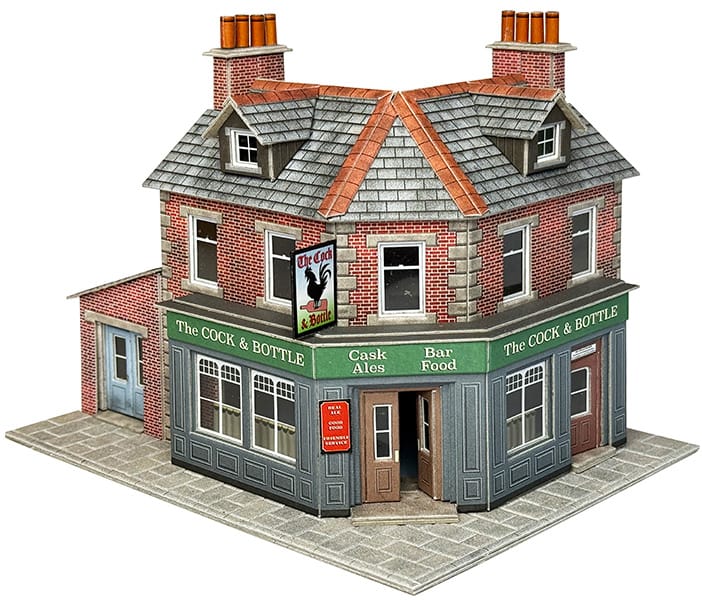 Metcalfe OO Scale Corner shop/Pub Brick Card Kit