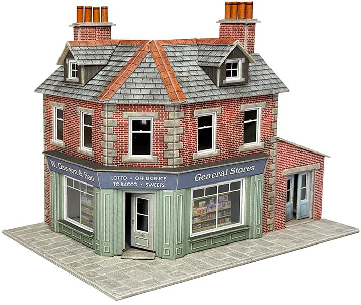 Metcalfe OO Scale Corner shop/Pub Brick Card Kit
