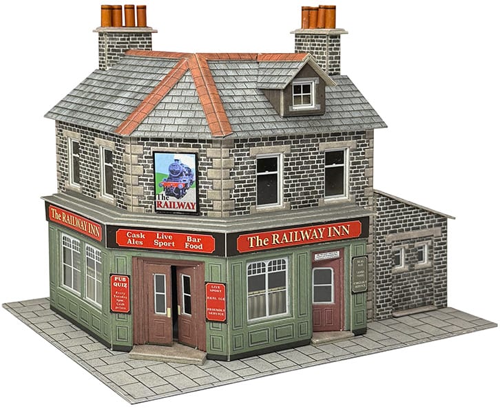 Metcalfe OO Scale Corner shop/Pub Stone Card Kit