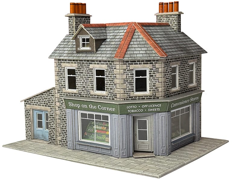 Metcalfe OO Scale Corner shop/Pub Stone Card Kit