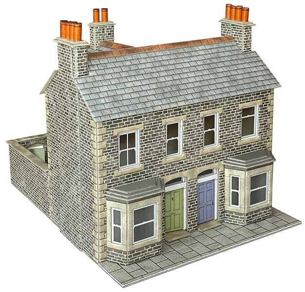 Metcalfe OO Scale Terraced Houses Stone Card Kit