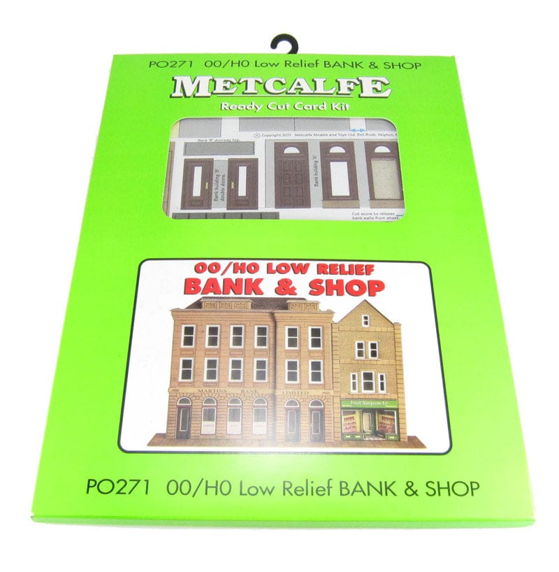 Metcalfe P0271 HO/OO Low Relief Bank And Shop