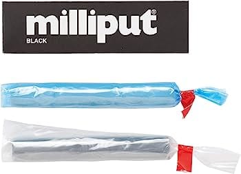 Milliput Black 2 Part Epoxy Putty Milliput PAINT, BRUSHES & SUPPLIES