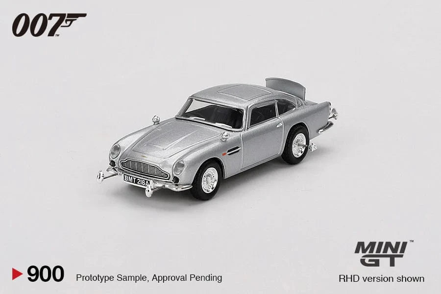 Mini GT 1/64 Aston Martin DB5 James Bond (Goldfinger Movie) Diecast Model Car