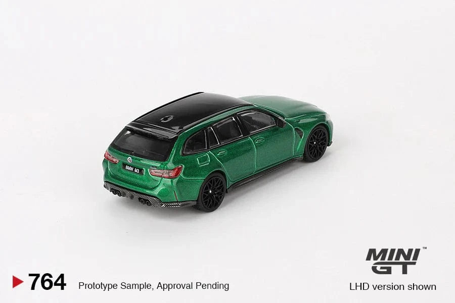 Mini GT 1/64 BMW M3 Competition Touring Isle Of Man Green Diecast Model Car