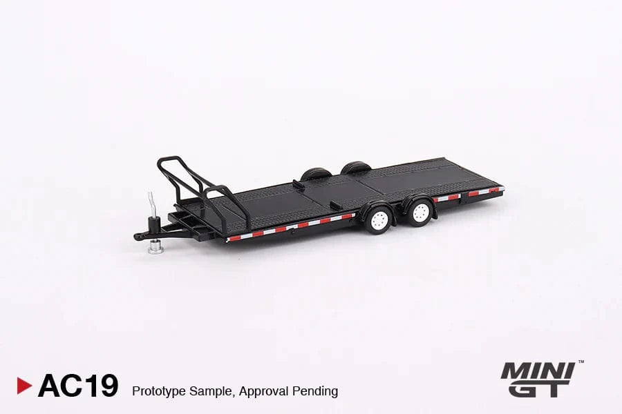 Mini GT 1/64 Car Hauler Trailer Type B Black Diecast Model Car