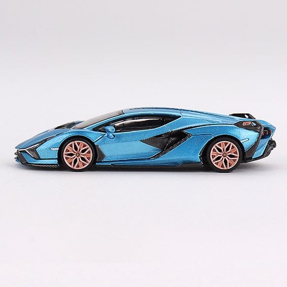 Mini GT 1/64 Lamborghini Sian FKP 37 Blue Aegir Diecast Model Car