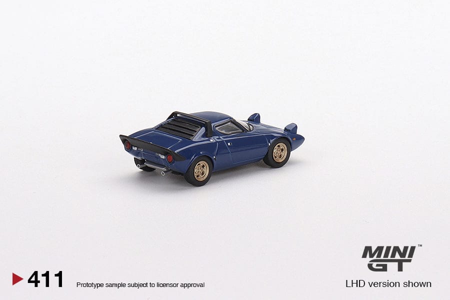 Mini GT 1/64 Lancia Stratos HF Stradale Blue Vincennes Diecast Model Car