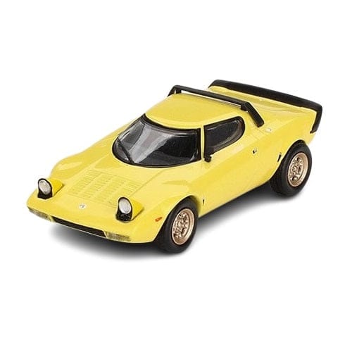 Mini GT 1/64 Lancia Stratos HF Stradale Giallo-Fly Yellow Diecast Model Car