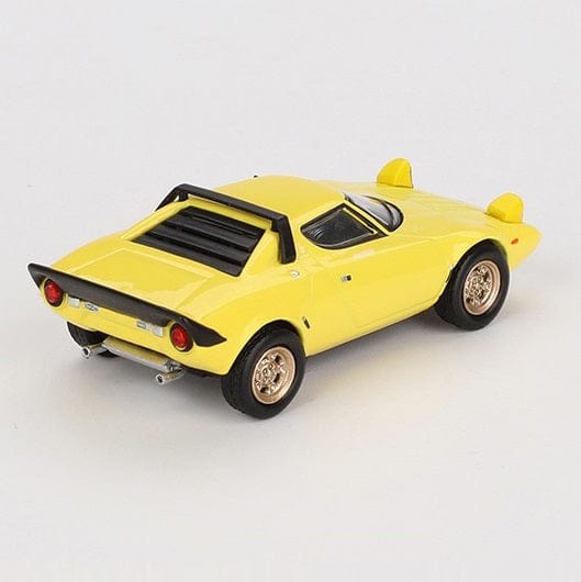 Mini GT 1/64 Lancia Stratos HF Stradale Giallo-Fly Yellow Diecast Model Car