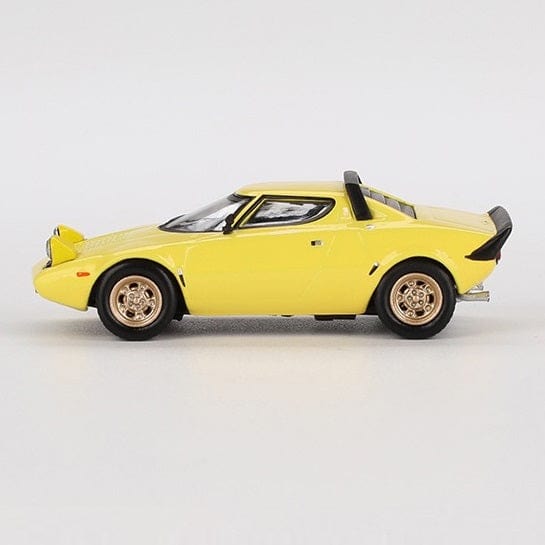 Mini GT 1/64 Lancia Stratos HF Stradale Giallo-Fly Yellow Diecast Model Car