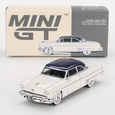 Mini GT 1/64 Lincoln Capri 1954 Arctic White Diecast Model Car