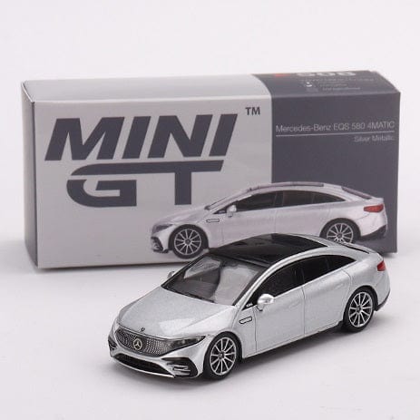 Mini GT 1/64 Mercedes-Benz Eqs 580 4Matic Silver Diecast Model Car