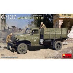 MiniArt 1/35 1.5t 4x4 G7107 Cargo Truck with Wooden Body – MA35386