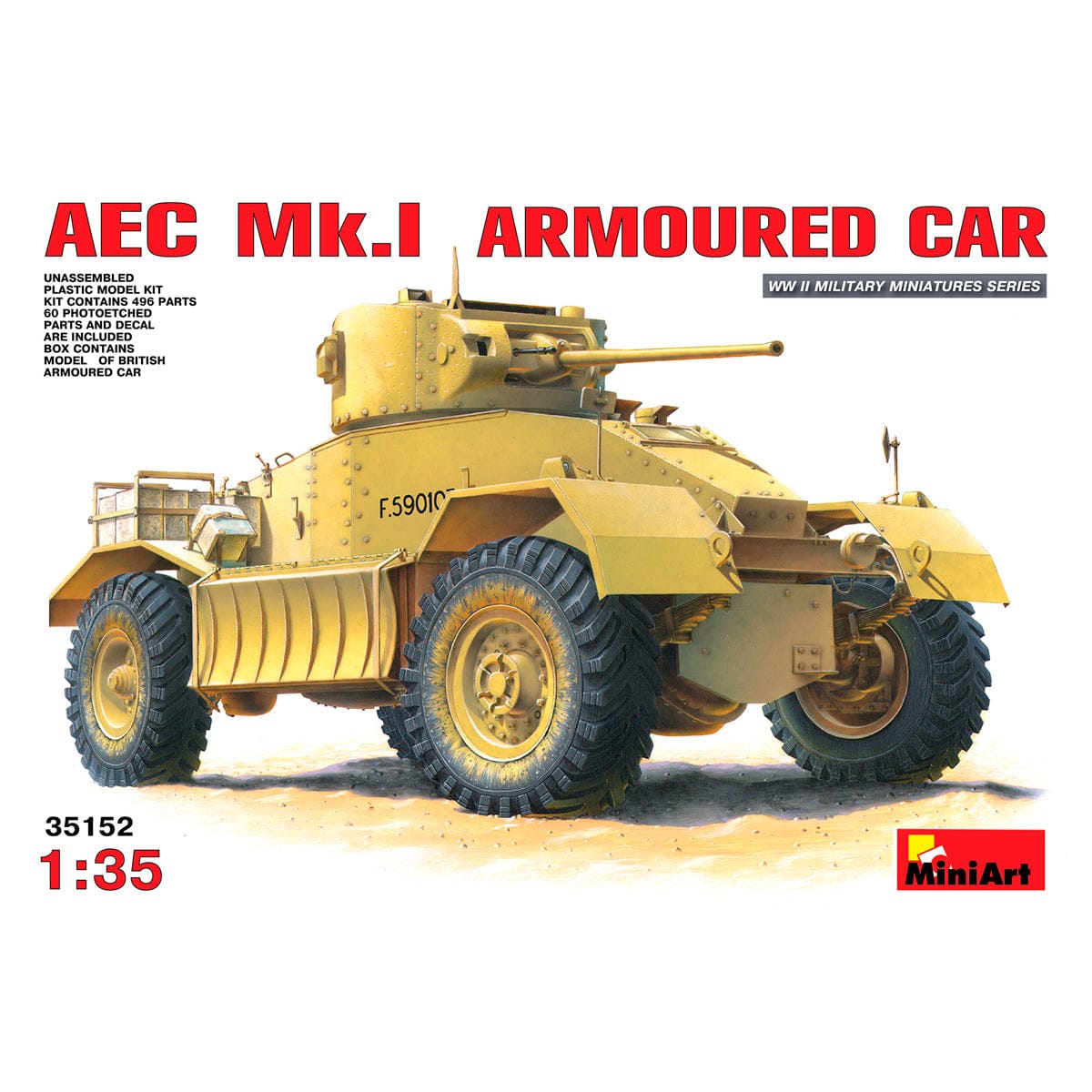 MiniArt 1/35 AEC Mk 1 Armoured Car – MA35152